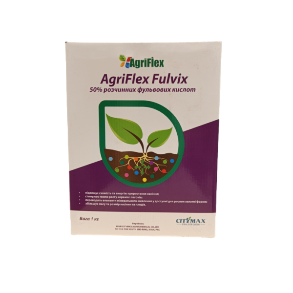 Біостимулятор росту, фульвокислоти Агрифлекс Фульвікс (Agriflex Fulvix) – 1 кг - фото